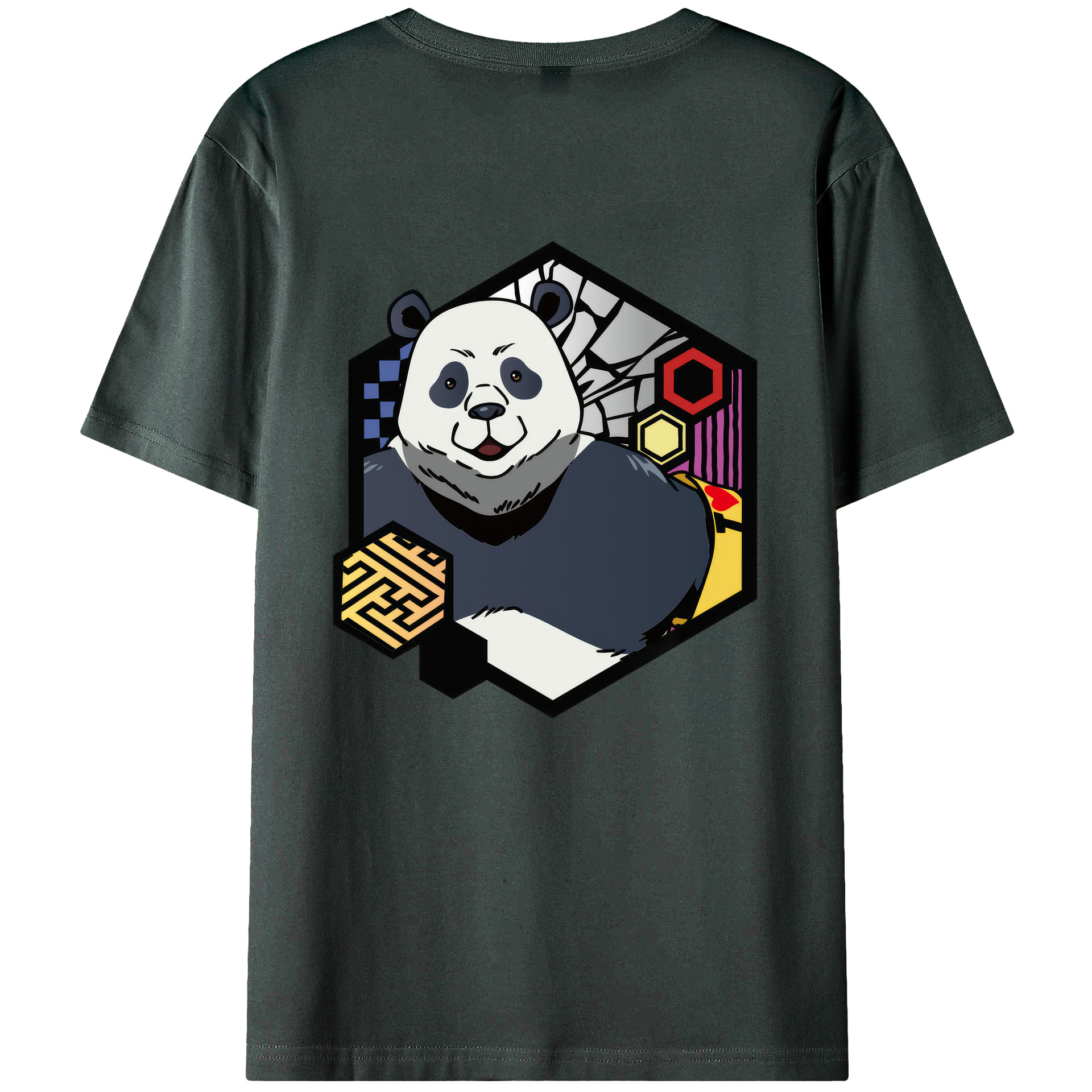 （画像用） 呪術廻戦 Jujutsu Kaisen 綿100％ メンズ半袖Tシャツ（バックプリント） 通気性